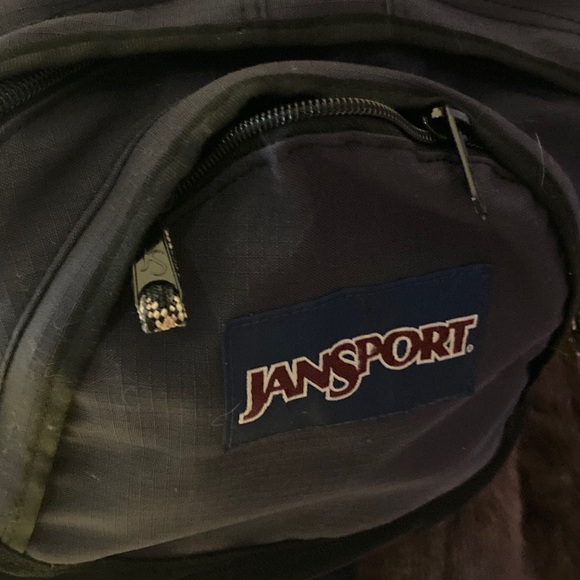 JanSport Black Backpack for Men Multi pocket Travel - Picture 2 of 11